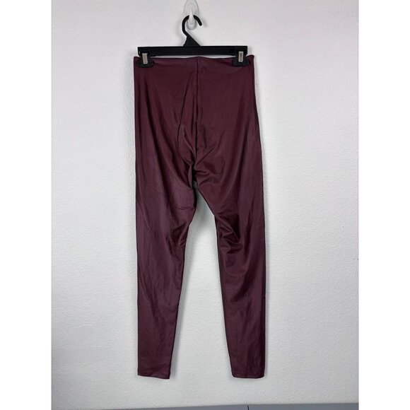 Revolve Commando women's large copper matte metallic leggings high rise stretch - Picture 4 of 7